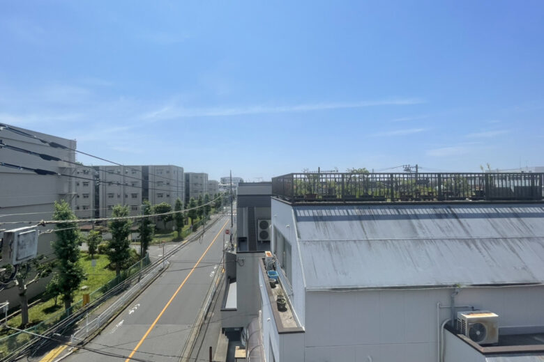 南東側バルコニーからの眺望
