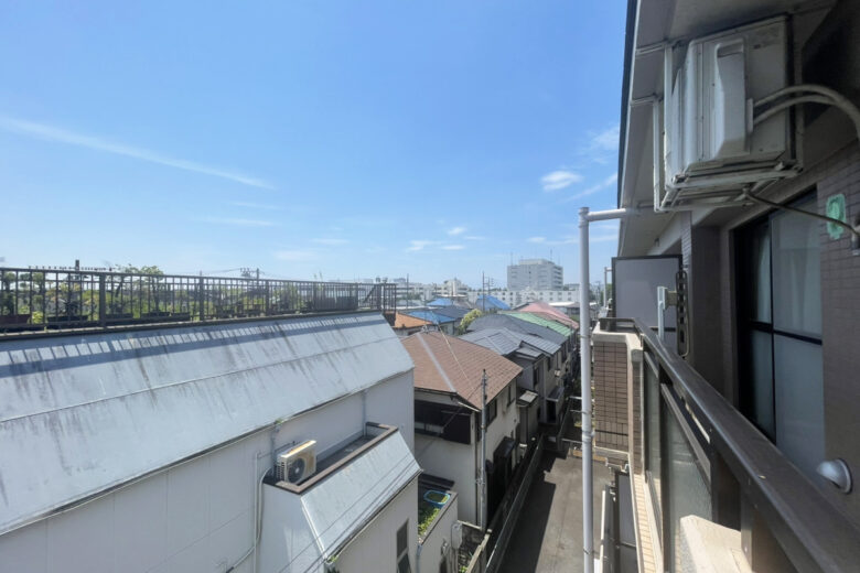 南東側バルコニーからの眺望